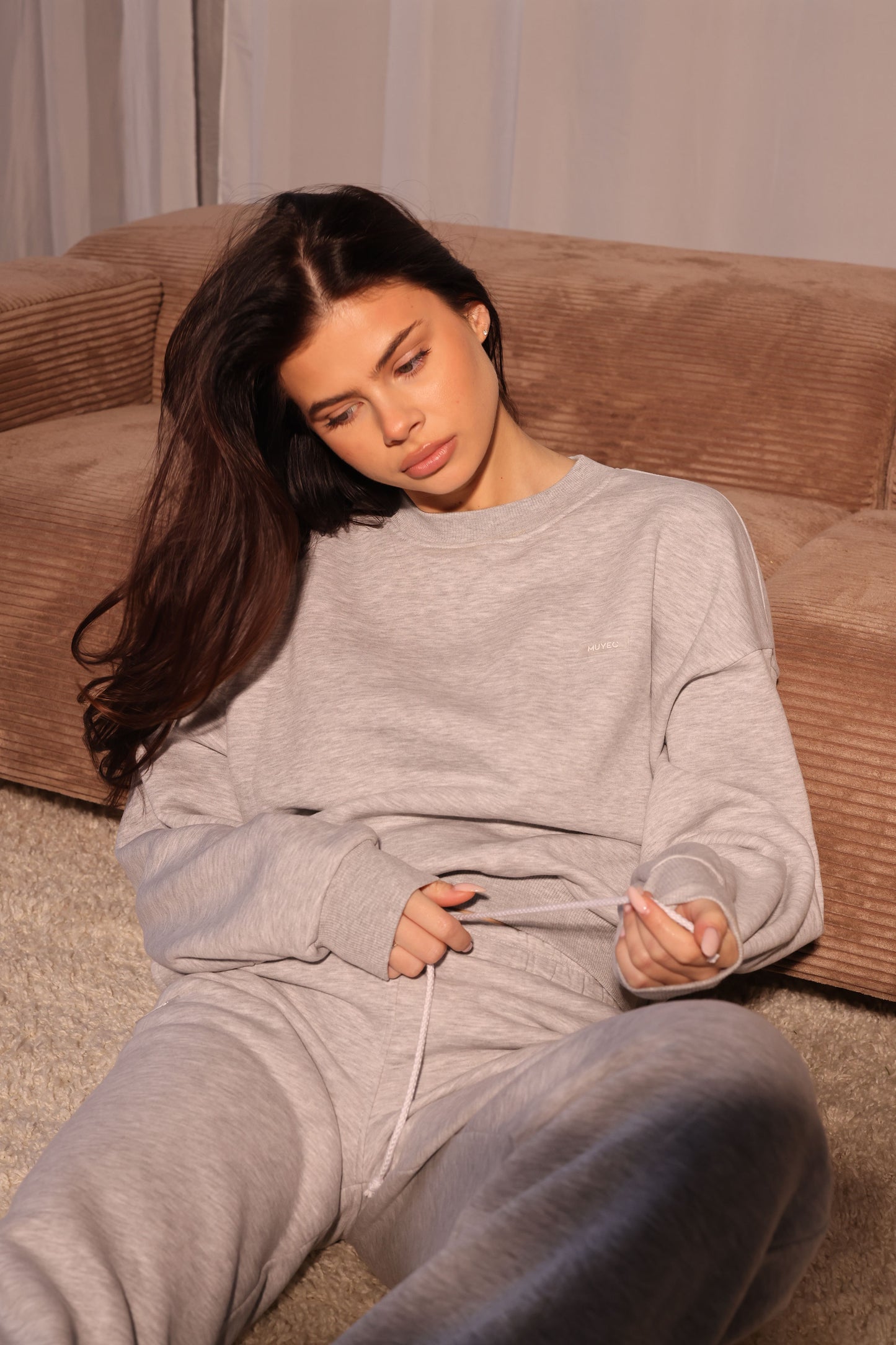 MELANGE BOXY SWEATSHIRT
