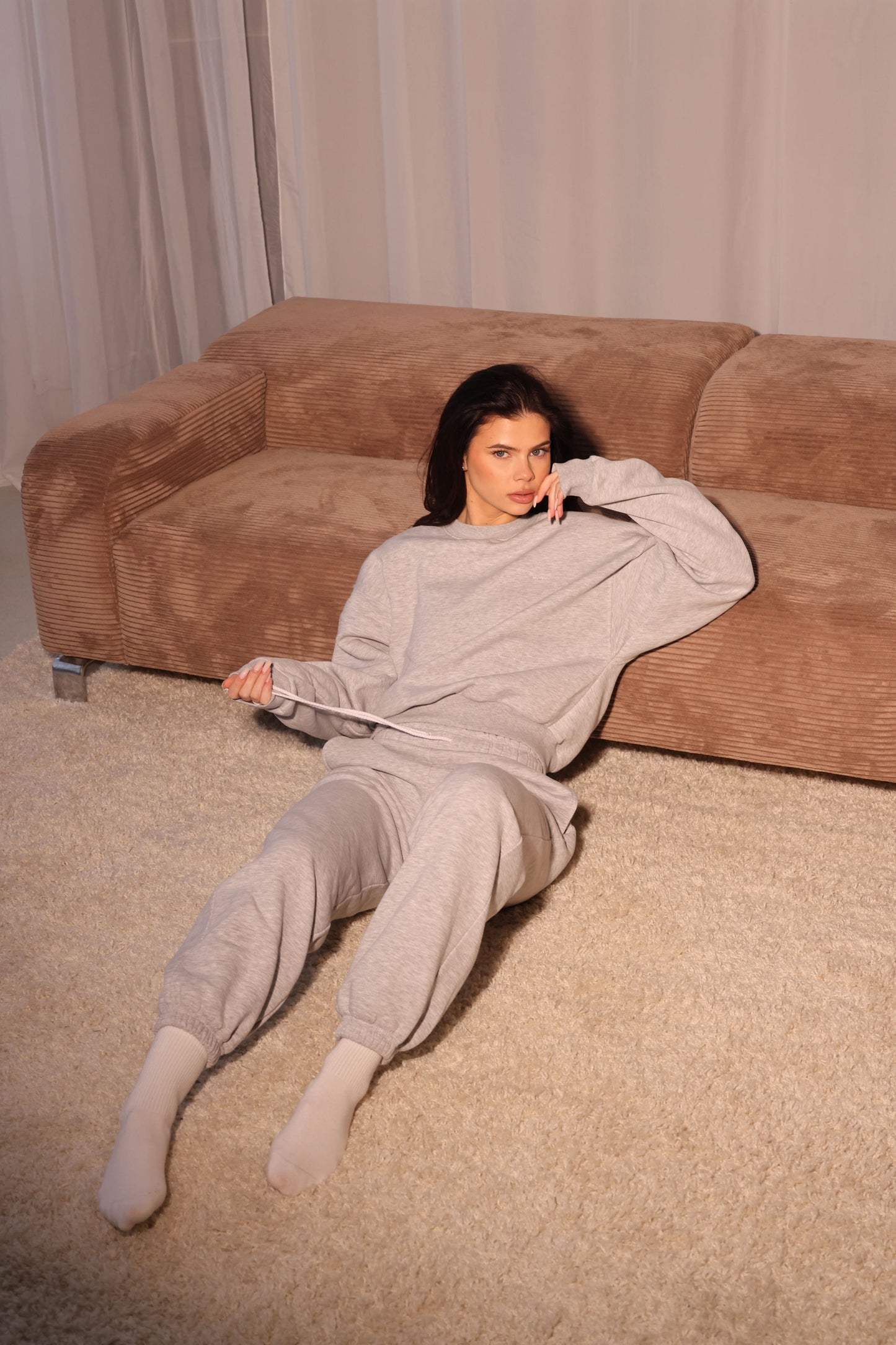 MELANGE BOXY SWEATSHIRT
