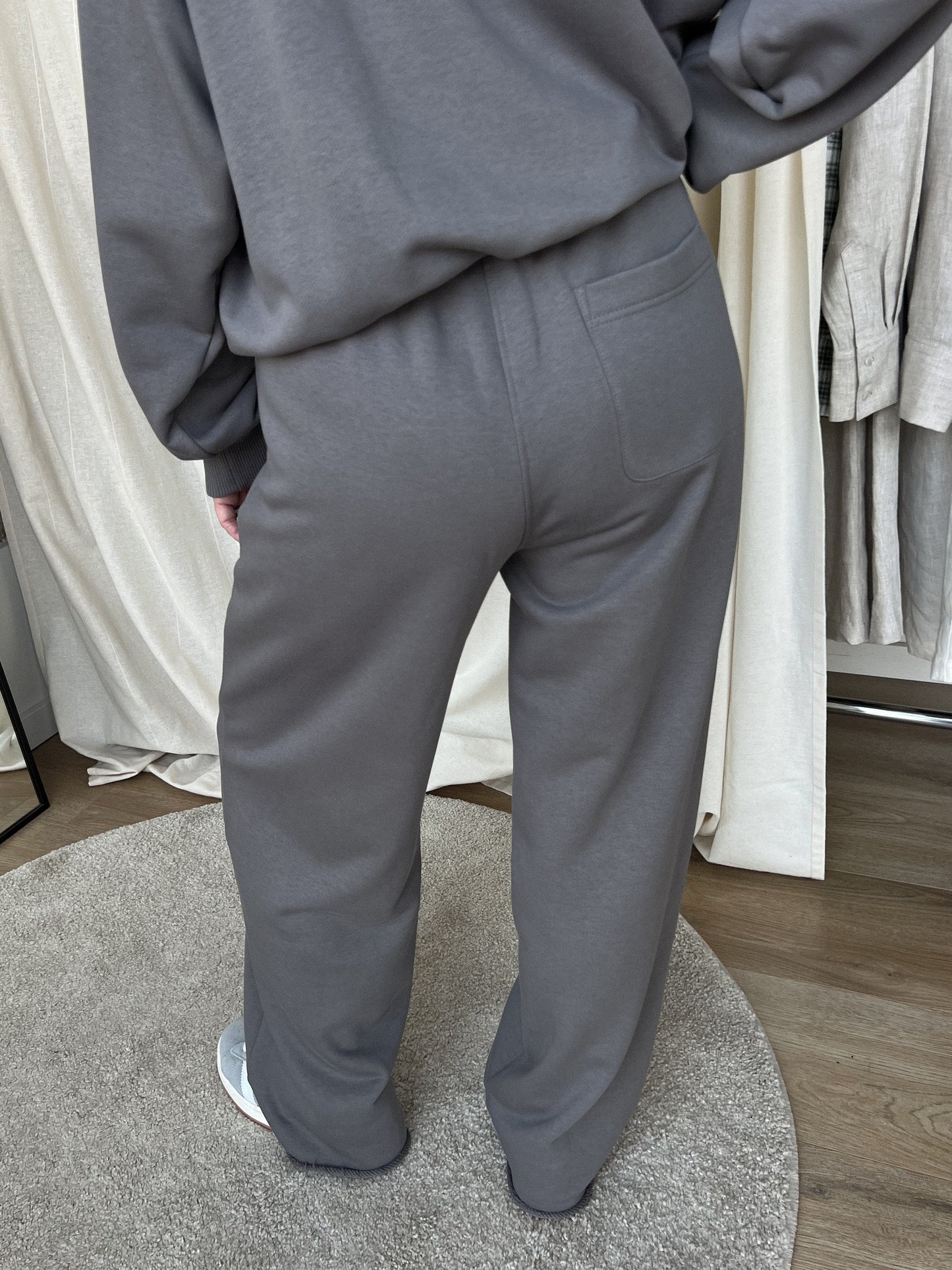 STRAIGHT PANTS IN CEMENT