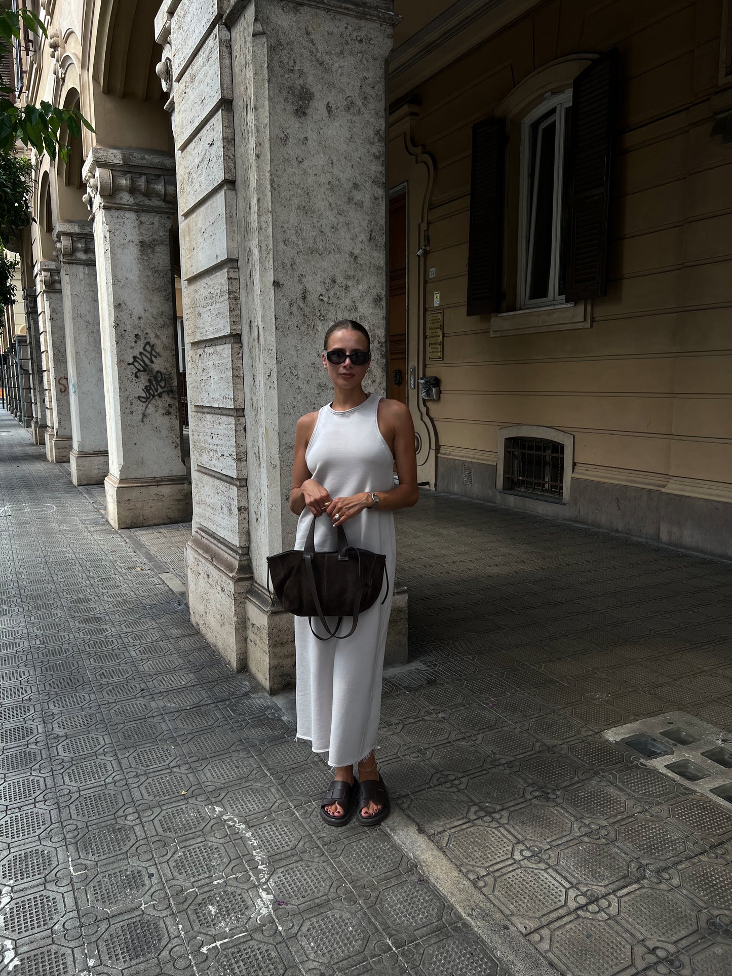 3THREAD DRESS IN BONE