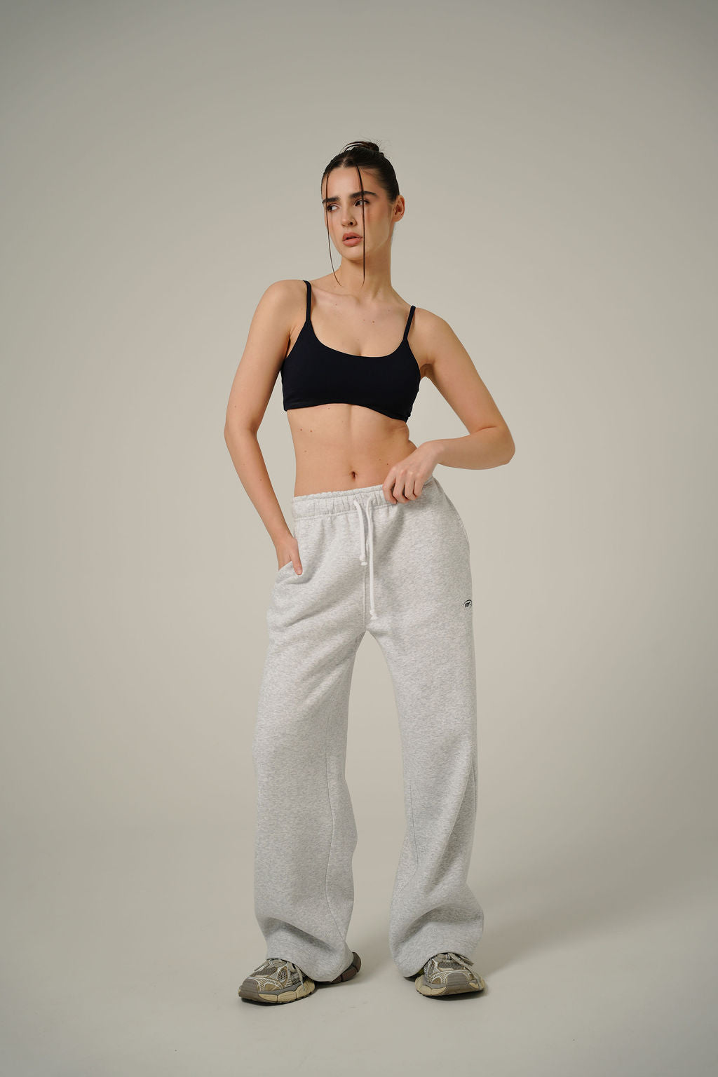 MELANGE BAGGY 2IN1 PANTS