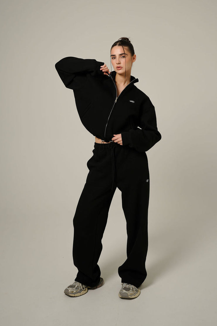 BLACK STRAIGHT PANTS