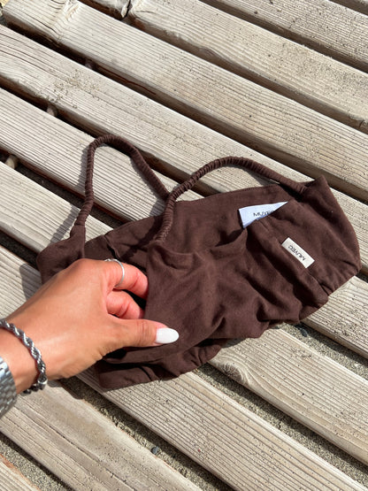 BROWN BRA