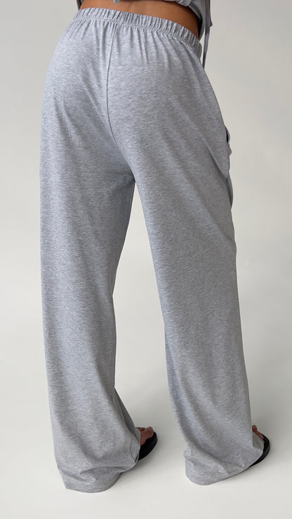 WIDE LEG TROUSERS - CLASSIC MELANGE