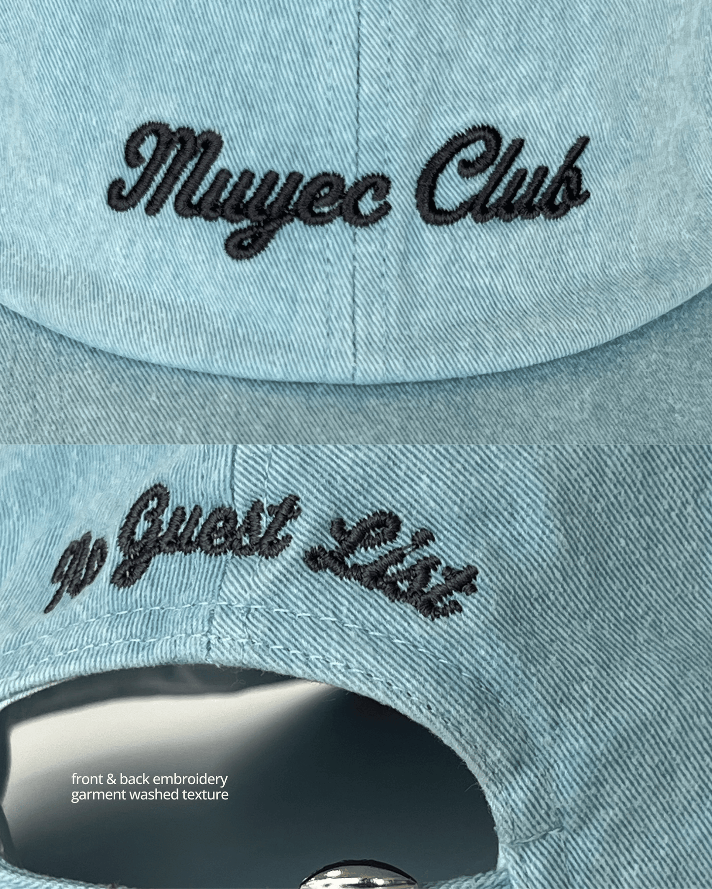 MUYEC CLUB CAP - WASHED DENIM