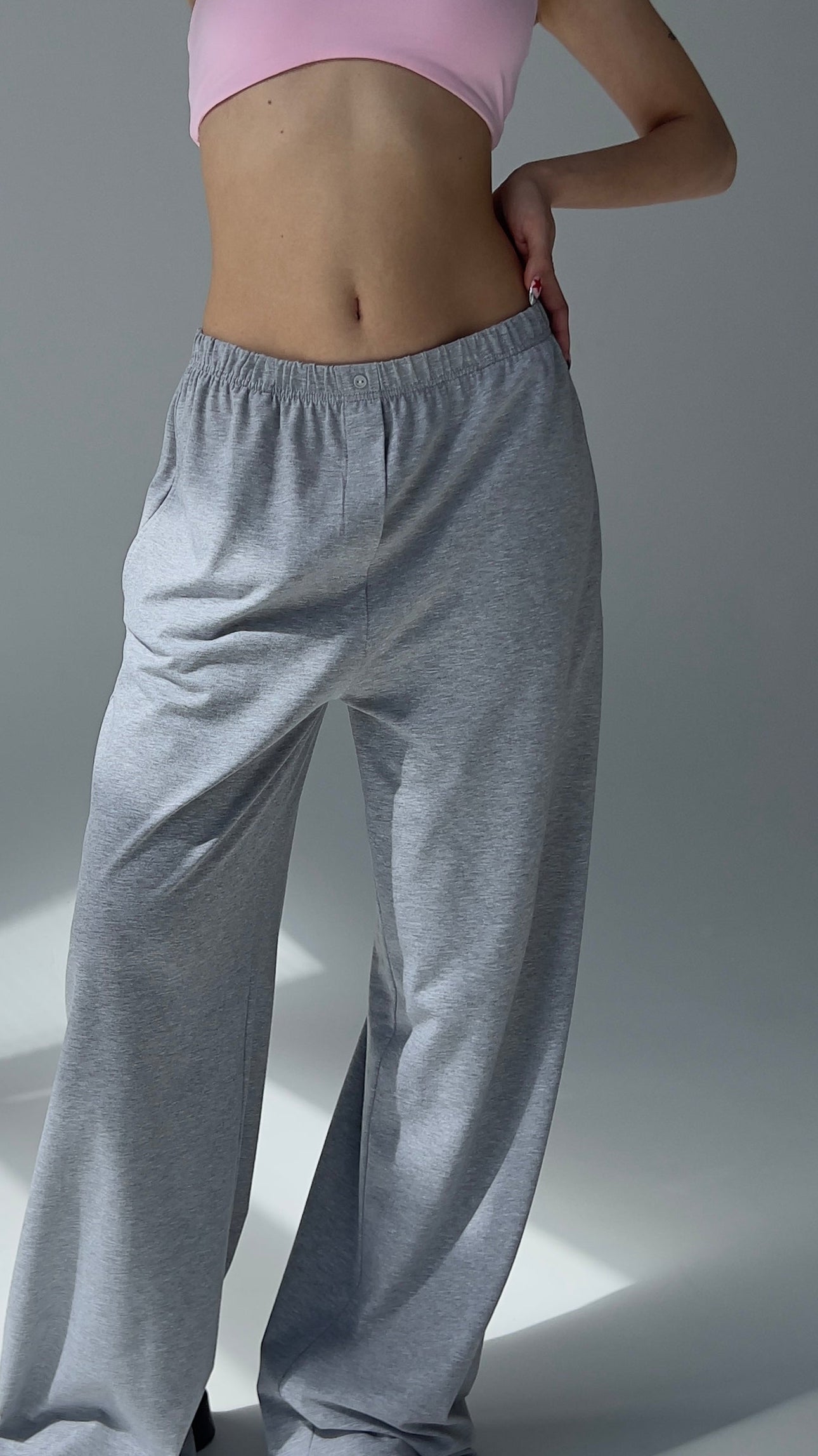 WIDE LEG TROUSERS - CLASSIC MELANGE