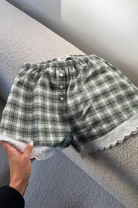 COTTON LACE SHORTS