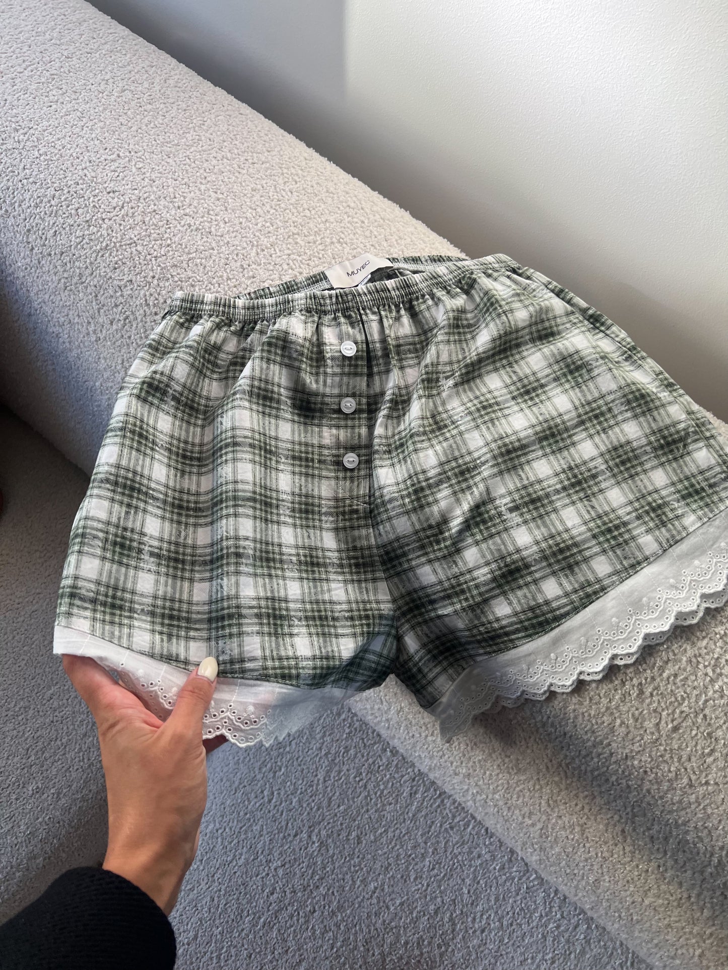 COTTON LACE SHORTS