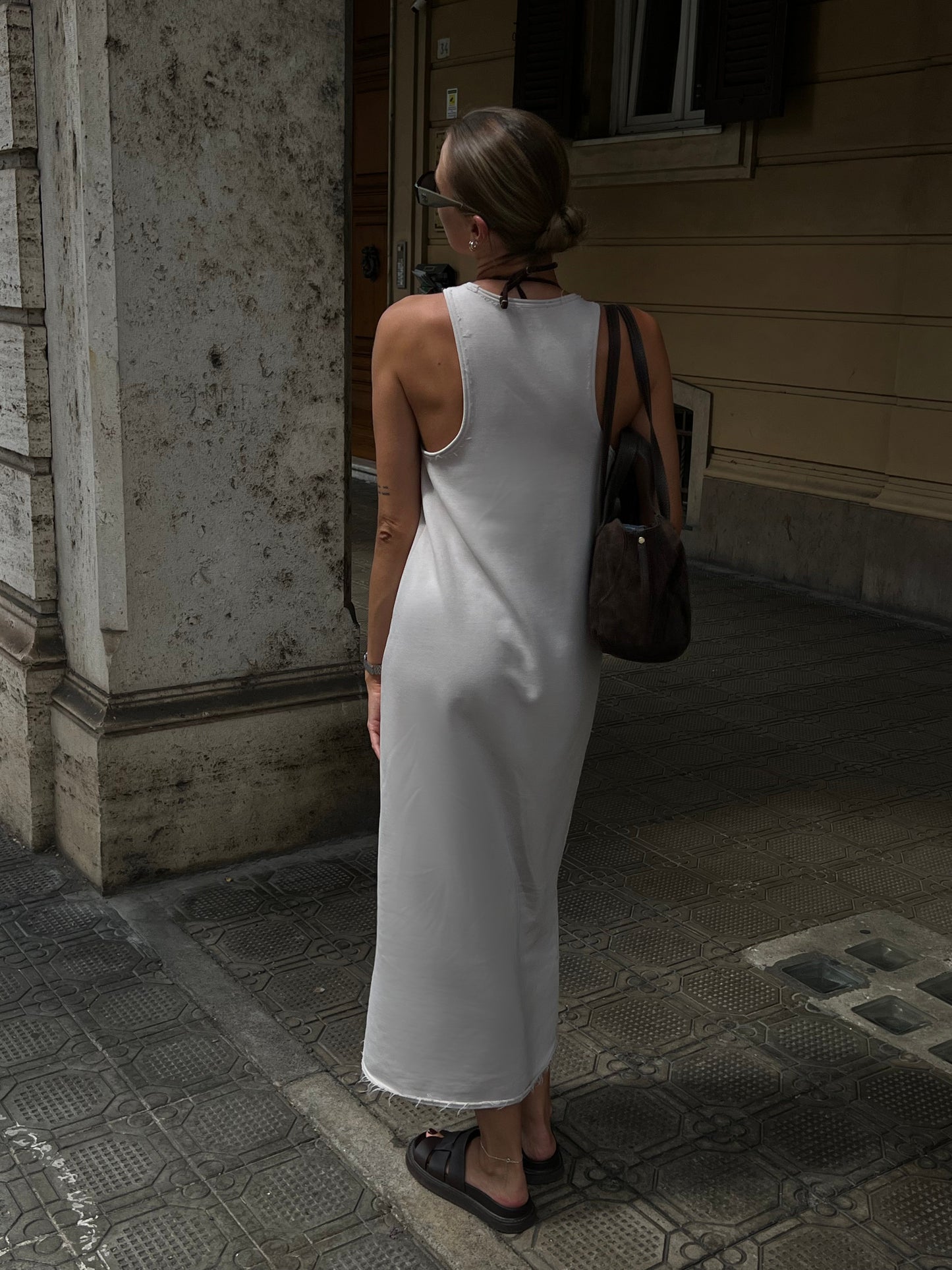3THREAD DRESS IN BONE