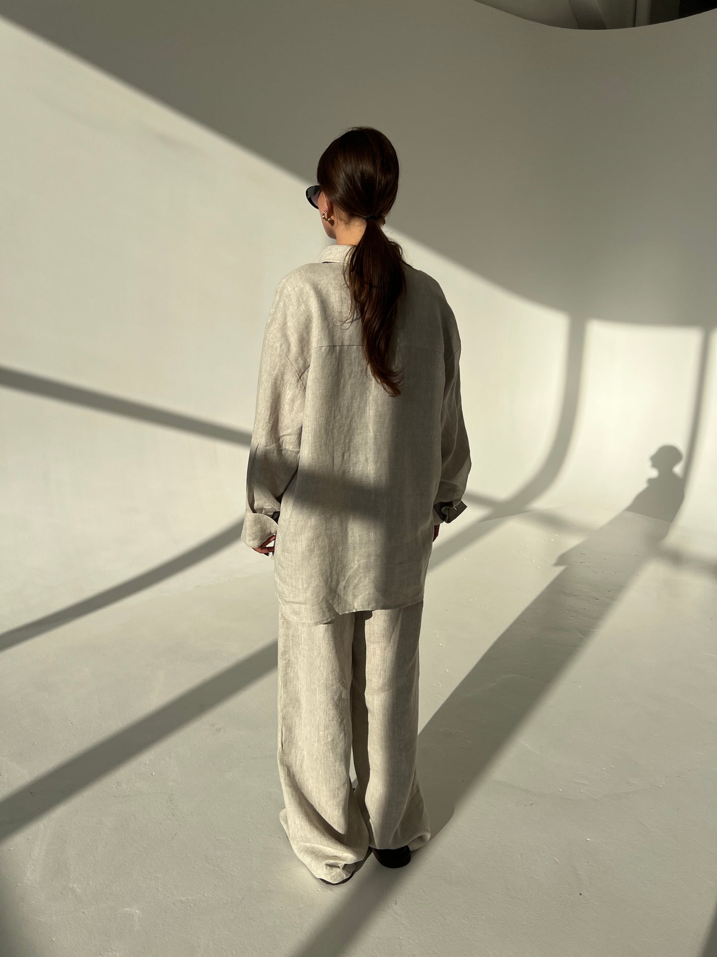 LINEN SHIRT IN NATURAL