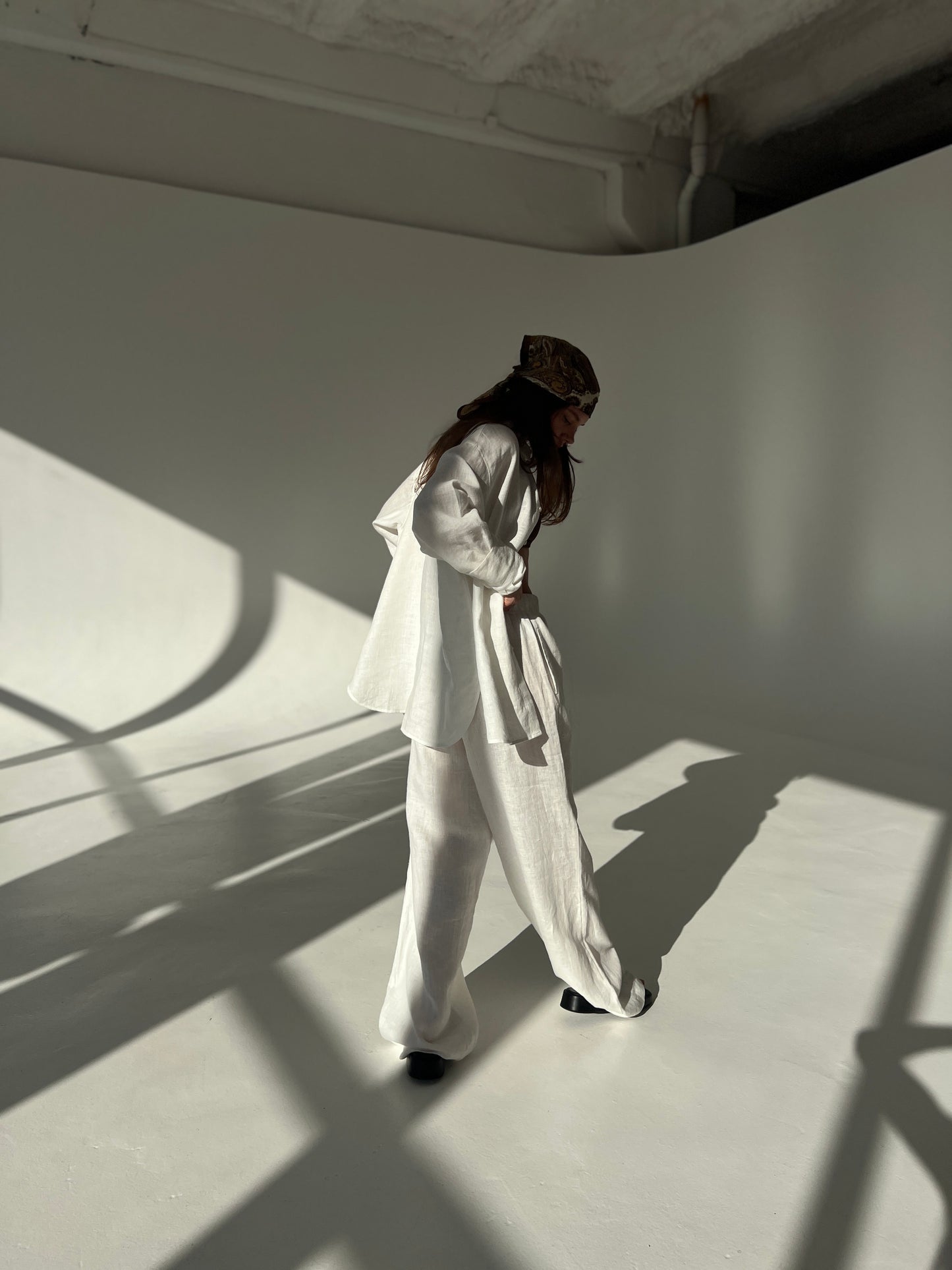 LINEN SHIRT IN SOFT WHITE