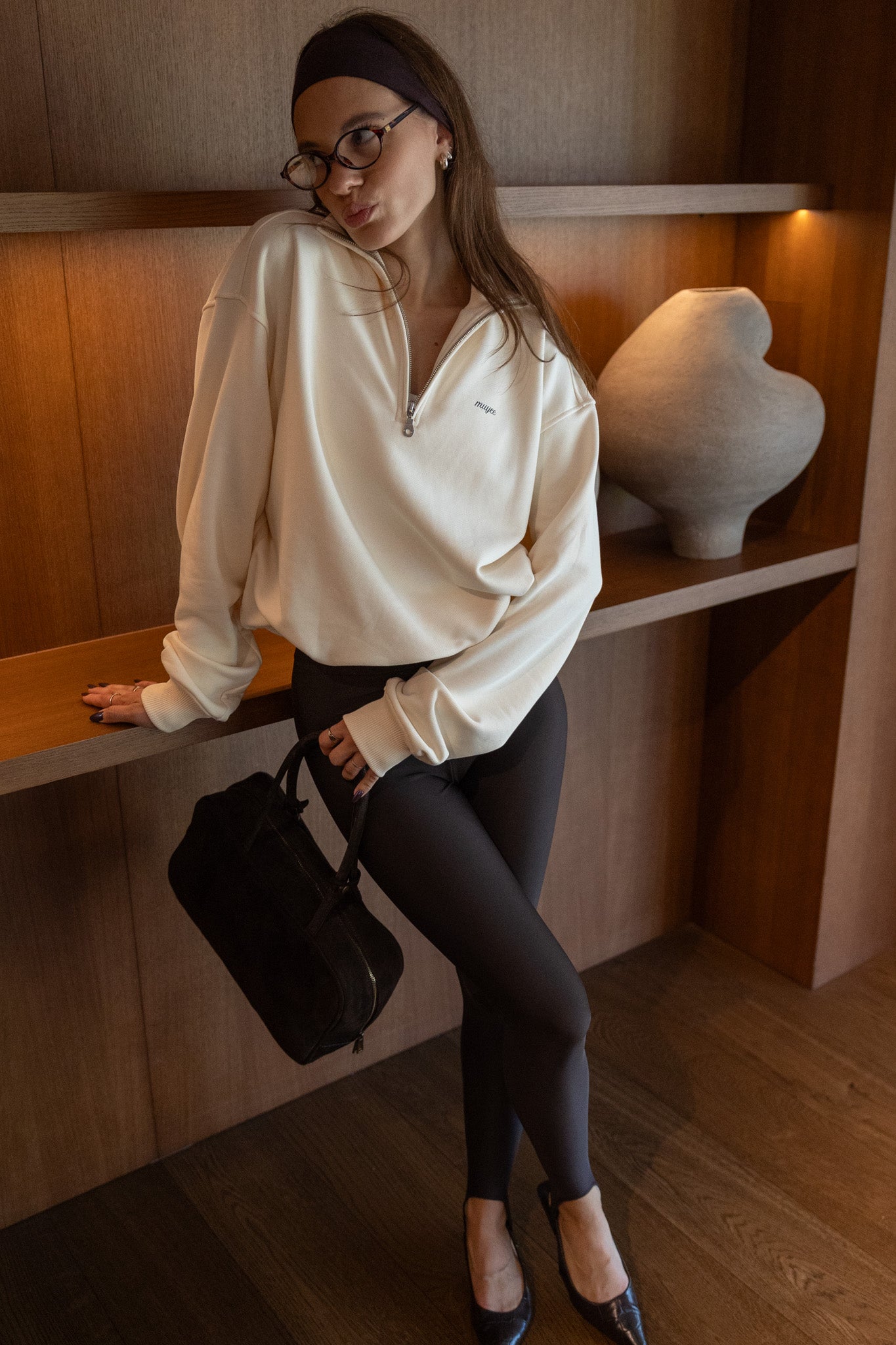 COLLAR ZIP 2IN1 | BUTTER