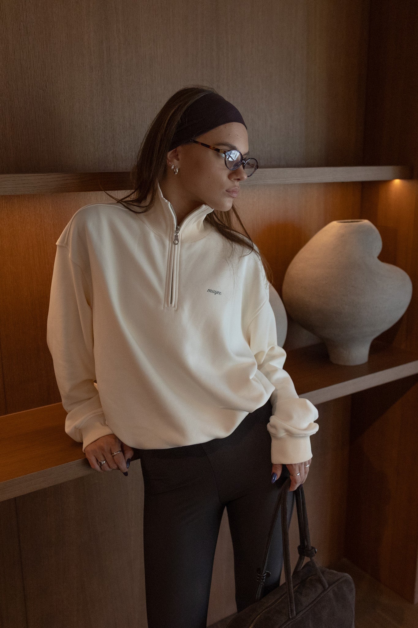 COLLAR ZIP 2IN1 | BUTTER