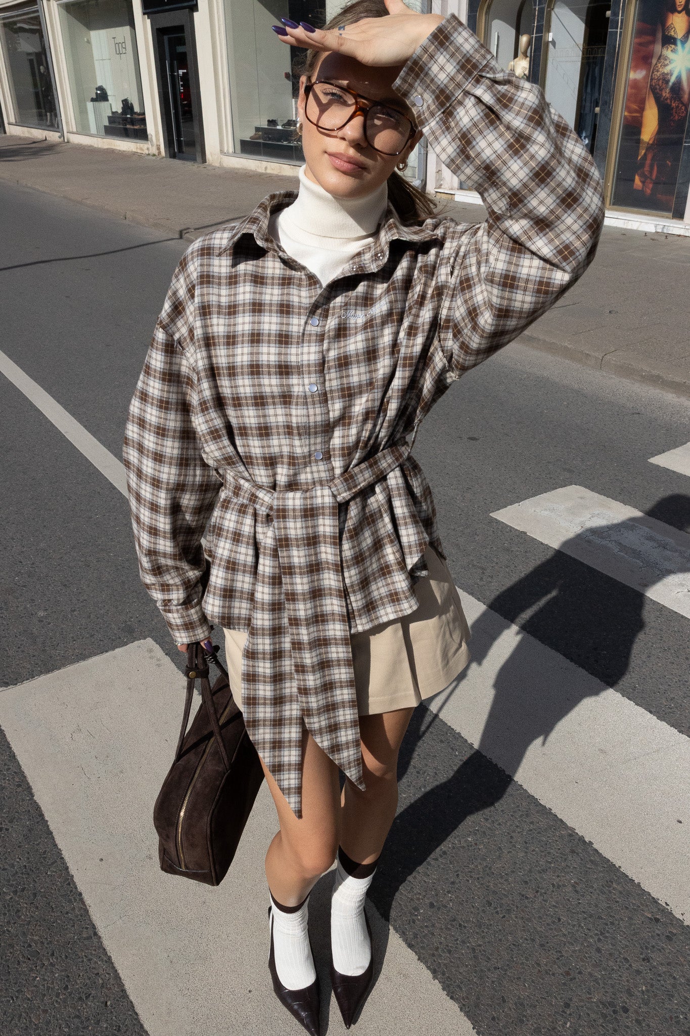 TIE SHIRT | RUSTIC BROWN