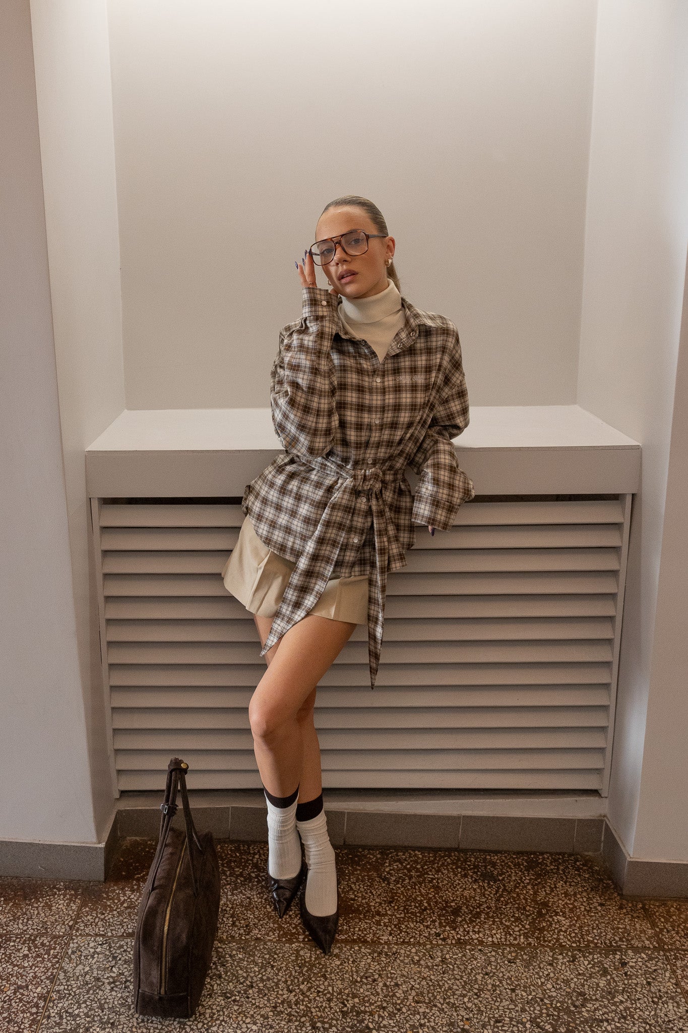 TIE SHIRT | RUSTIC BROWN