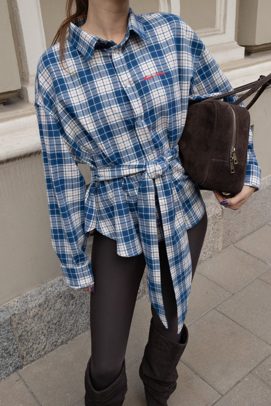 TIE SHIRT | 90's BLUE