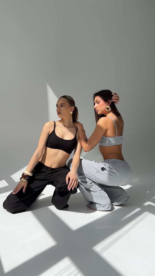 BRA 2 PACK - BLACK & CLASSIC MELANGE