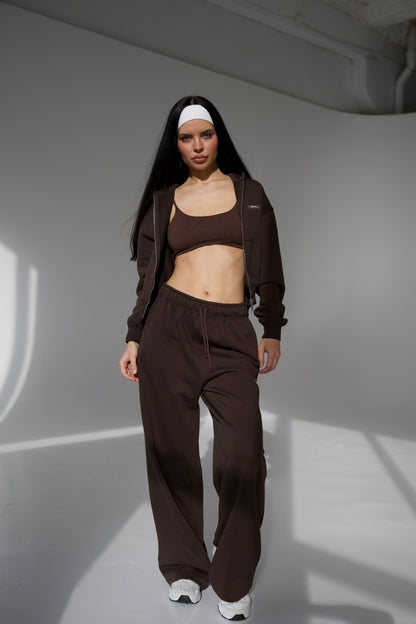 BAGGY PANTS IN BLACK COFFEE