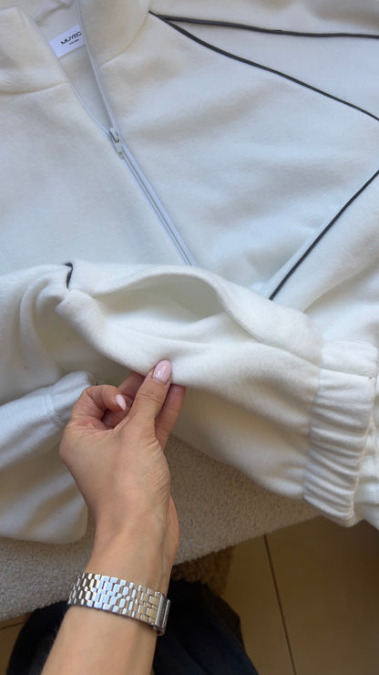 DOUBLE FLEECE JACKET | SOFT WHITE