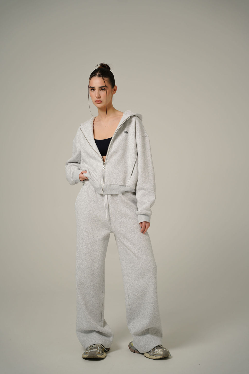 MELANGE BAGGY 2IN1 PANTS