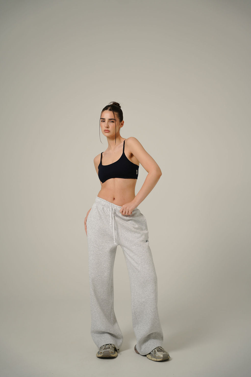 MELANGE BAGGY 2IN1 PANTS