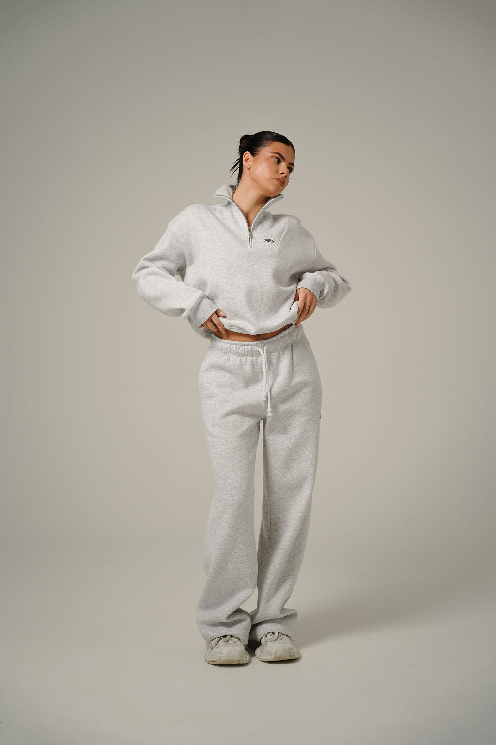 MELANGE STRAIGHT PANTS