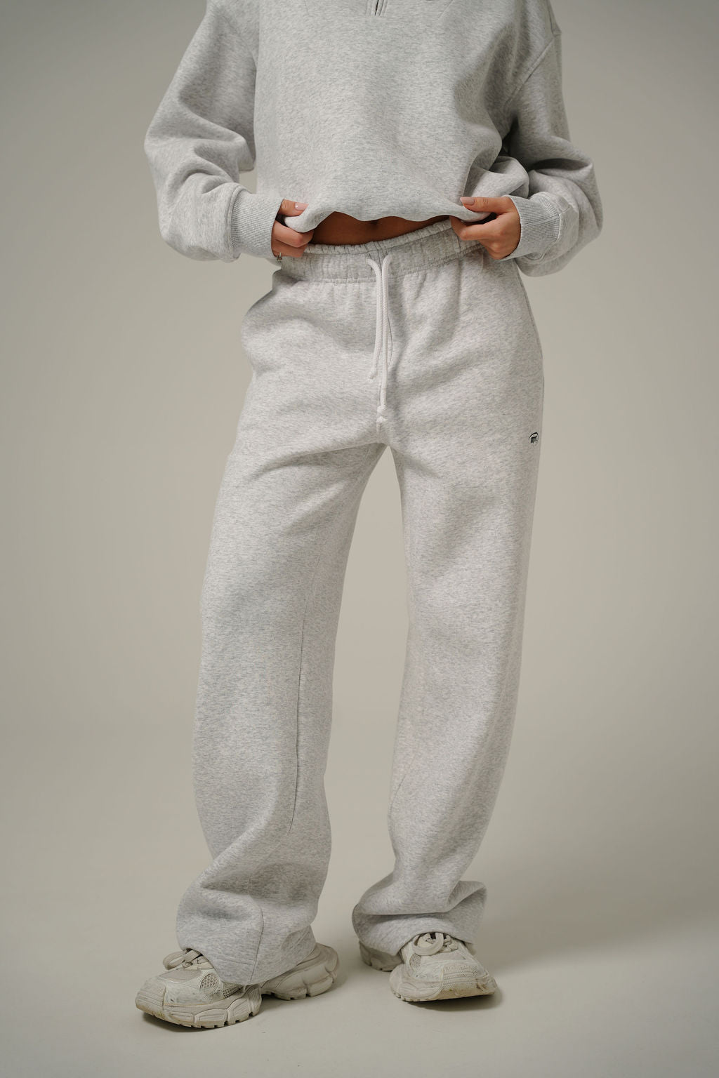 MELANGE STRAIGHT PANTS