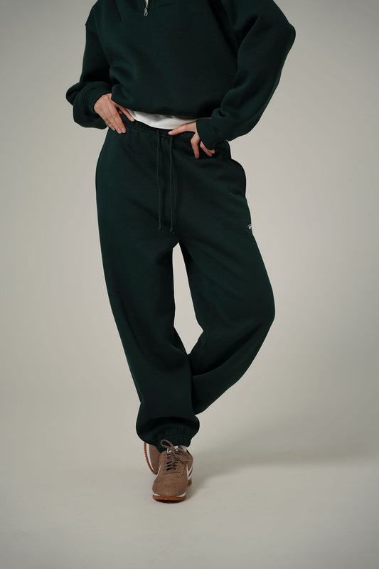 FOREST GREEN OVERSIZE JOGGERS