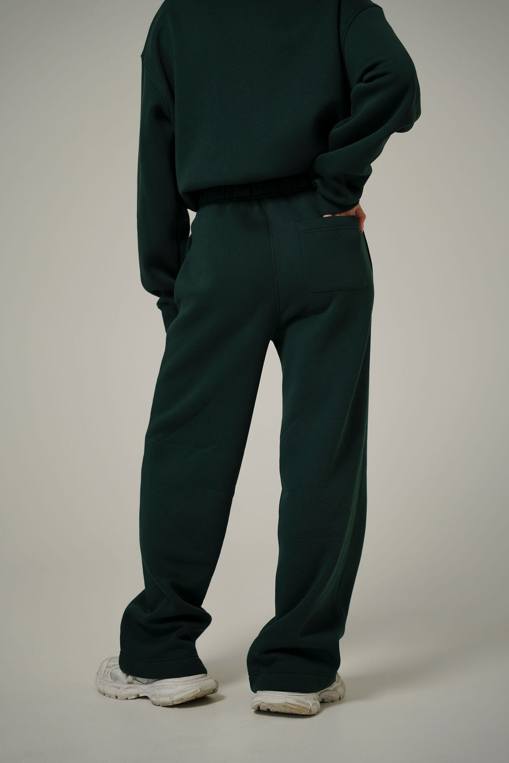 FOREST GREEN BAGGY 2IN1 PANTS