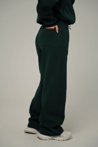 FOREST GREEN BAGGY 2IN1 PANTS