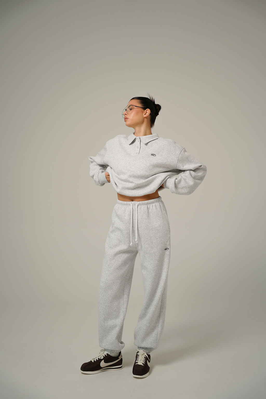 MELANGE OVERSIZE JOGGERS