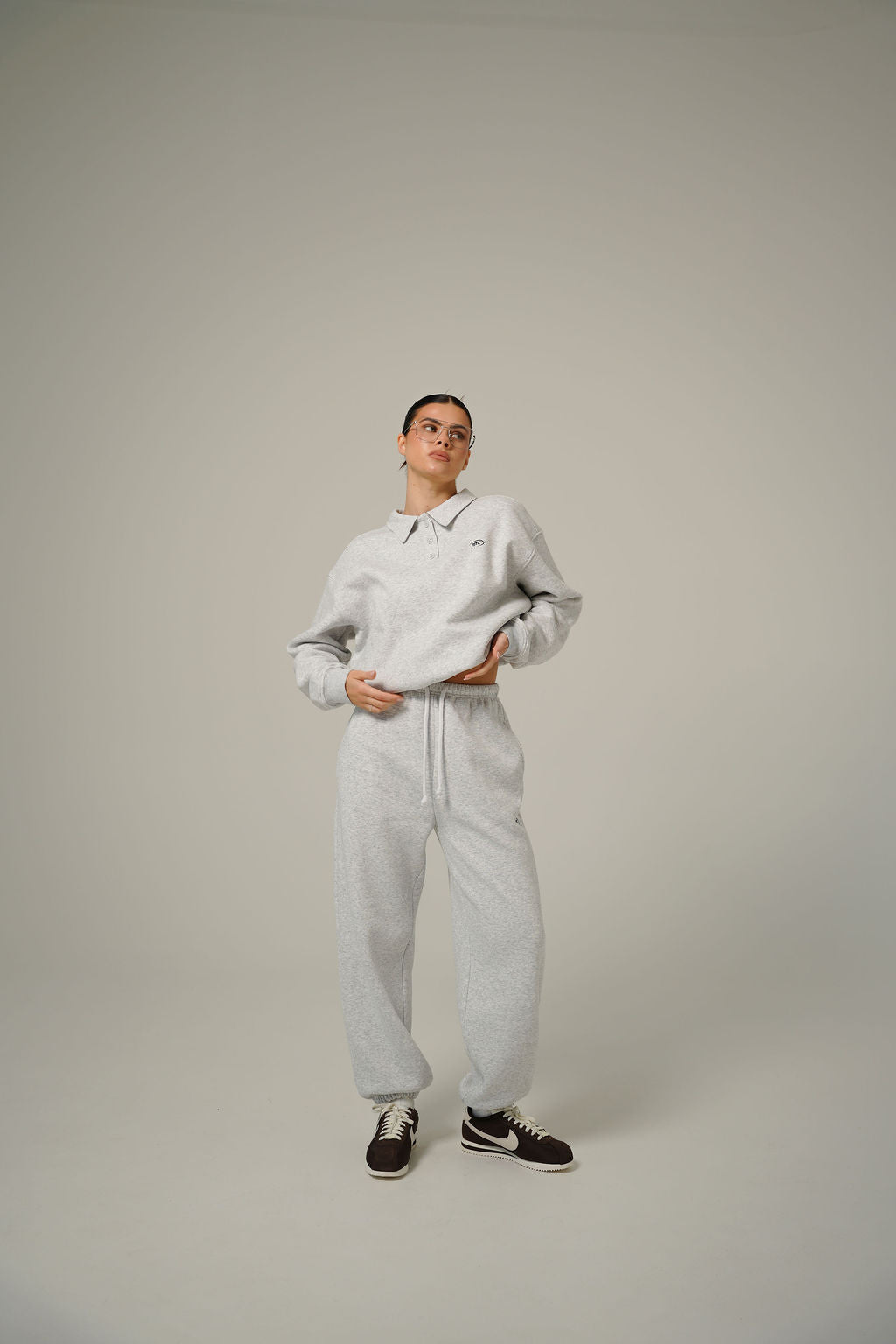 MELANGE OVERSIZE JOGGERS
