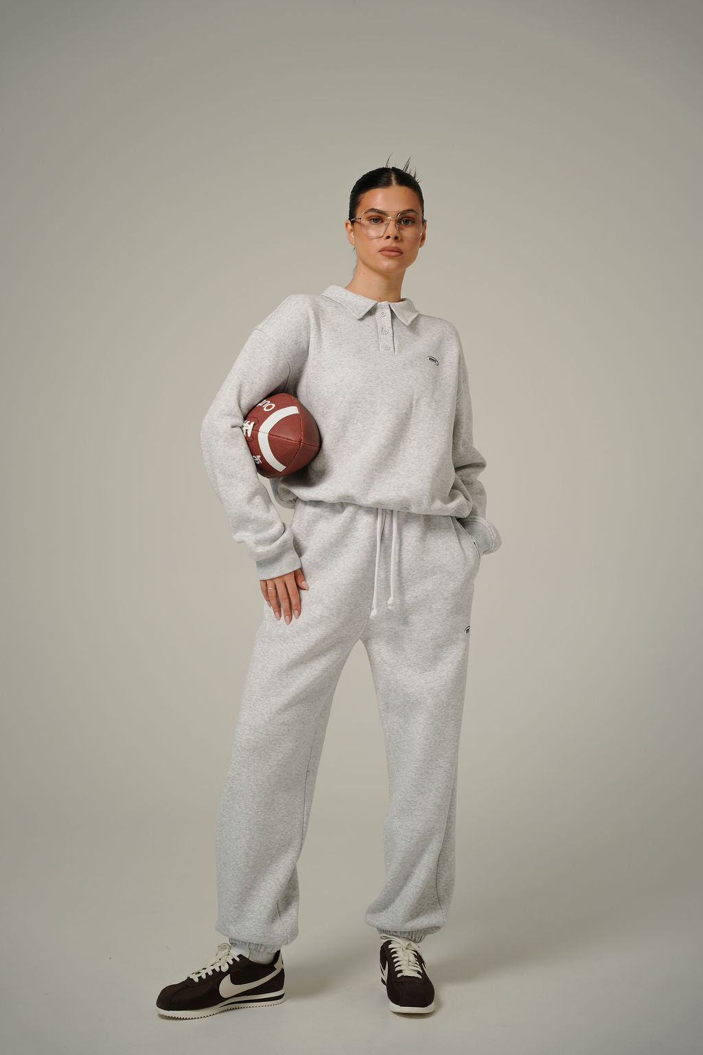 MELANGE OVERSIZE JOGGERS