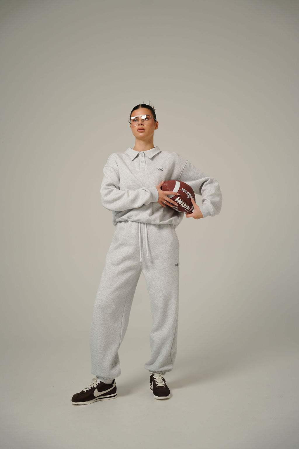 MELANGE OVERSIZE JOGGERS