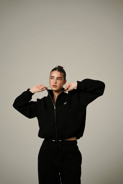 BLACK COLLAR FULL ZIP