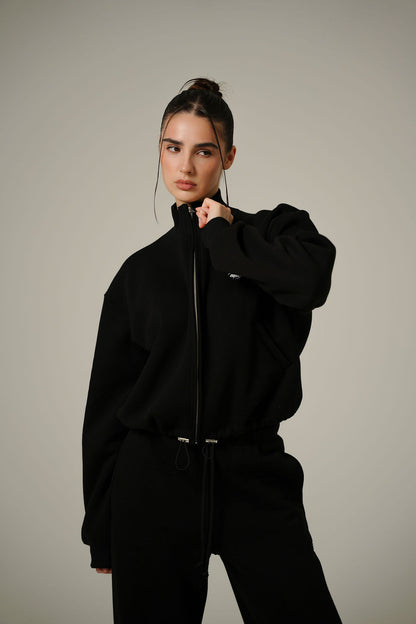 BLACK COLLAR FULL ZIP