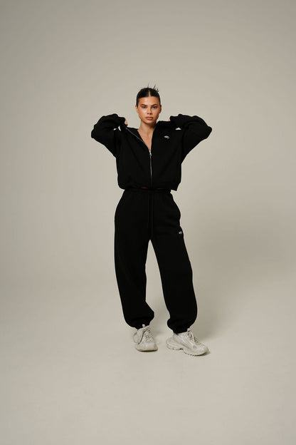 BLACK OVERSIZE JOGGERS