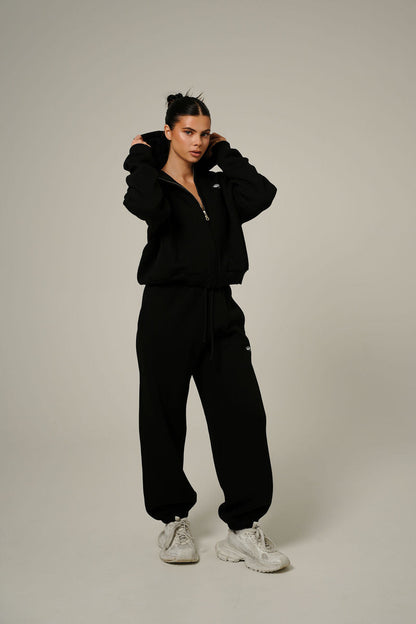 BLACK OVERSIZE JOGGERS