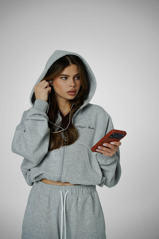 2IN1 ZIP HOODIE – CLASSIC MELANGE