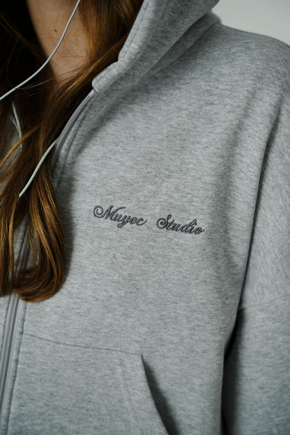 2IN1 ZIP HOODIE – CLASSIC MELANGE