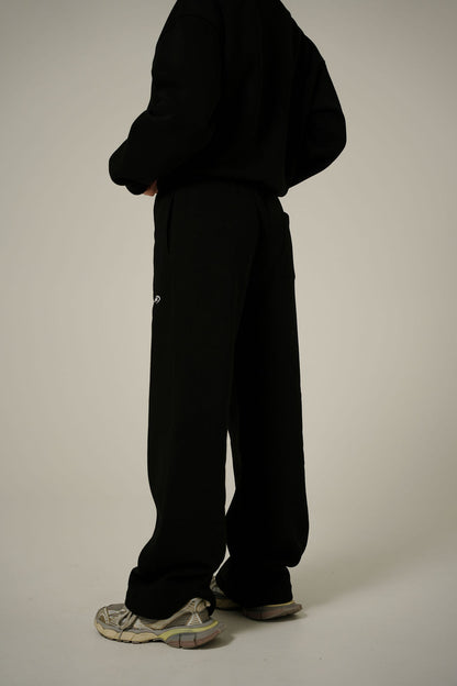 BLACK BAGGY 2IN1 PANTS