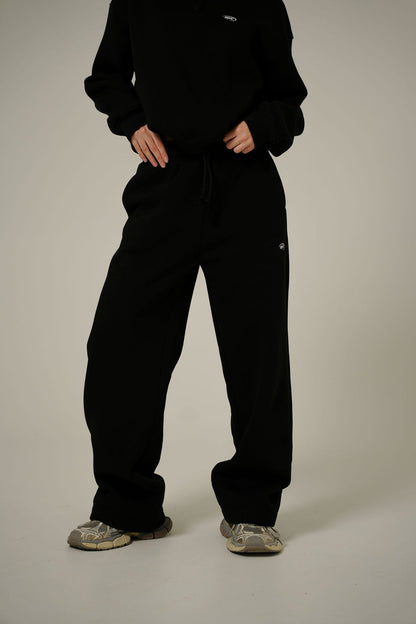 BLACK BAGGY 2IN1 PANTS