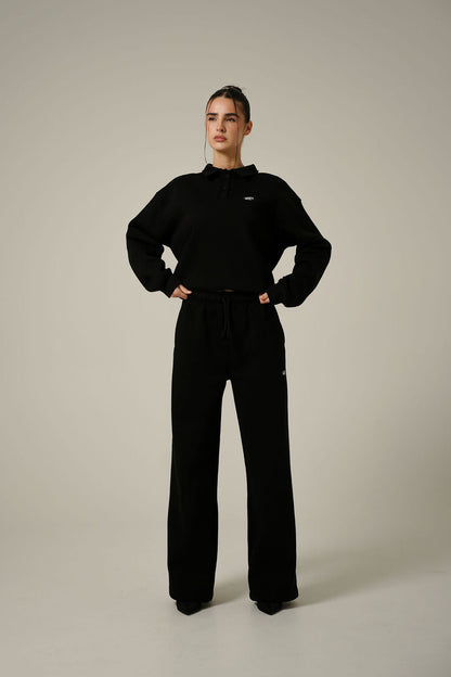 BLACK STRAIGHT PANTS