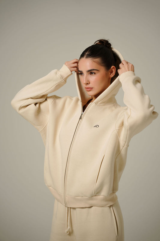 LATTE ZIP HOODIE