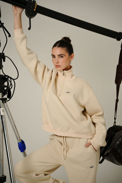 LATTE COLLAR HALF ZIP