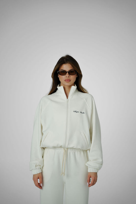 2IN1 COLLAR ZIP - CREAM