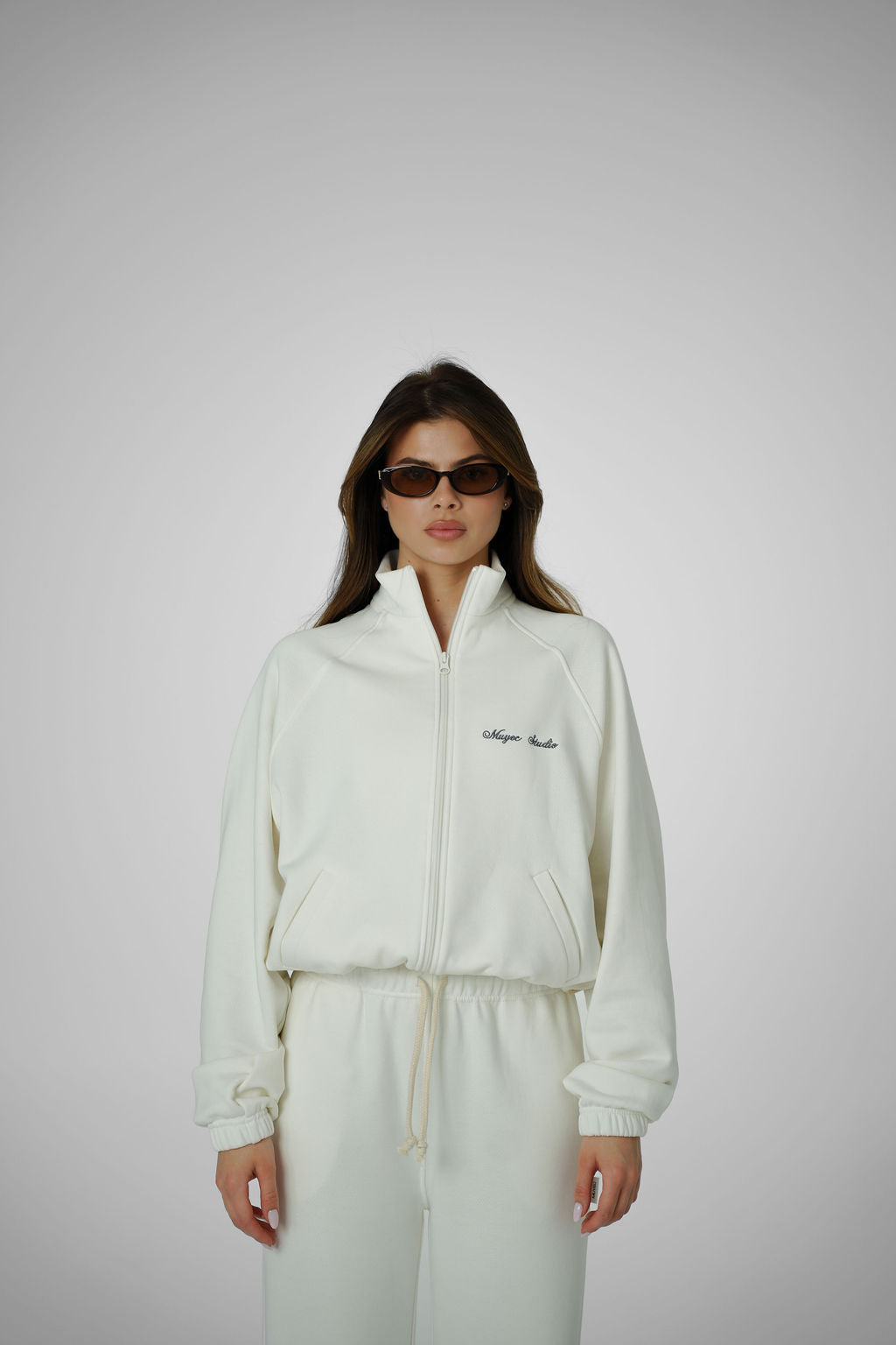 2IN1 COLLAR ZIP - CREAM
