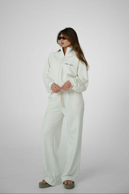 2IN1 COLLAR ZIP - CREAM