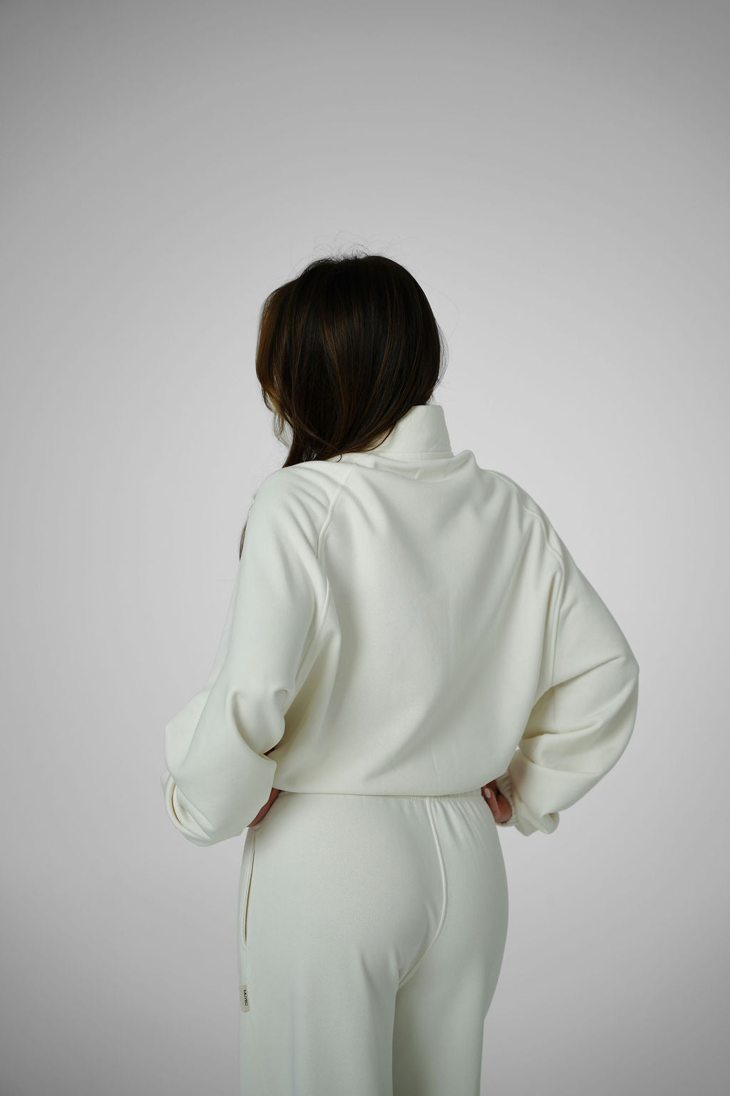 2IN1 COLLAR ZIP - CREAM