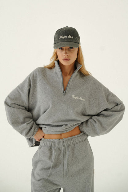 POLO ZIP - DARK MELANGE | PRE - ORDER